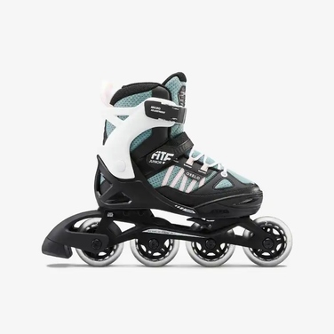 Ролики Oxelo Fit5, чорно-біло-бірюзові, р. 38-41