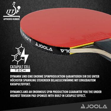 Професійна ракетка для настільного тенісу JOOLA Carbon Carbowood, ITTF, для досвідчених гравців