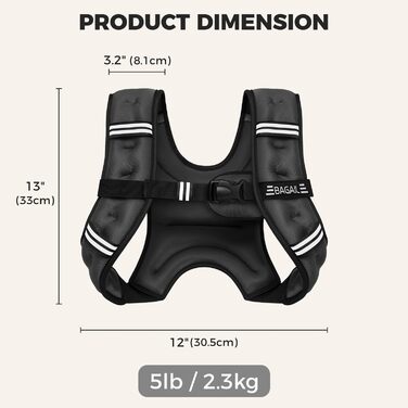 Утяжелитель BAGAIL для фітнесу та силових тренувань, регульований, з кишенями, заповнений залізним піском