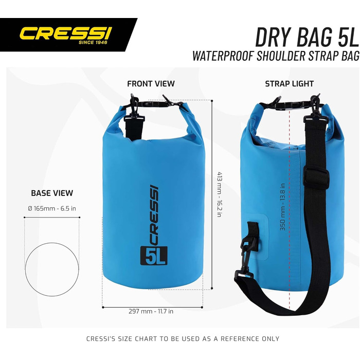 Водонепроникні сумки Cressi Orange 5 LT - унісекс, без застібки-блискавки