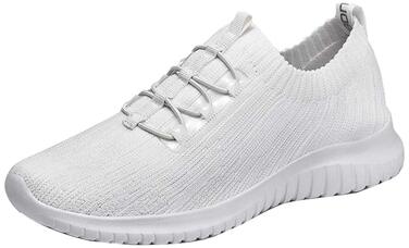 Жіночі кеди TIOSEBON slip-on, білі, розмір 43 EU - легкі кросівки для спорту та прогулянок