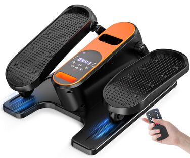 Електричний еліптичний тренажер для дому під стіл з пультом дистанційного керування, дисплеєм, 12 швидкостей, тихий та портативний степер для літніх людей, підлітків та дорослих.