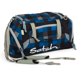 Дитяча спортивна сумка Satch by Ergobag Beach Leach 50 см, синя у клітинку