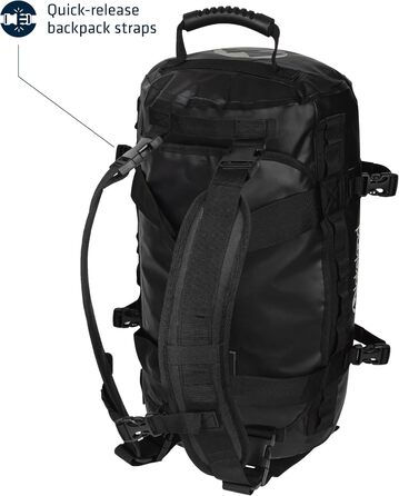 Спортивна сумка та рюкзак Lakeland Active Ullswater, 40 л, чорний, водонепроникний, суха сумка