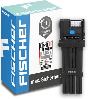 Замок велосипедний складний Fischer PROTEC PLUS FN110, 110 см, 2 ключі