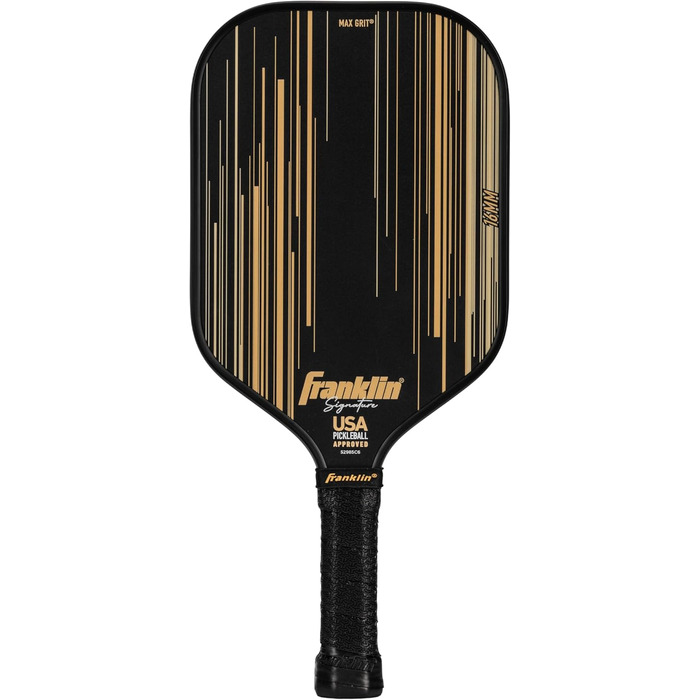 Професійна ракетка для піклболу Franklin Sports Signature Series з MaxGrit-покриттям, турнірна, затверджена USAPA, поліпропіленовий осердя 13 мм + 16 мм