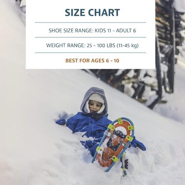 Дитячі алюмінієві снігоступи Yukon Charlie's Snow Bash з палицями
