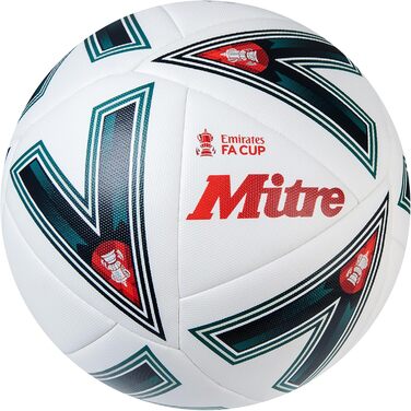 Футбольний м'яч Mitre Match FA Cup, тренувальний, високої міцності, розмір 3, білий