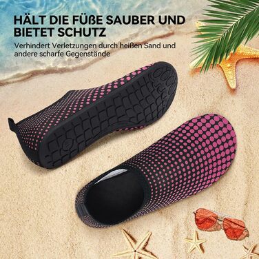 Водні черевики для жінок та чоловіків. Дихаючі, швидковисихаючі, унісекс. Розмір 38 EU, колір рожевий