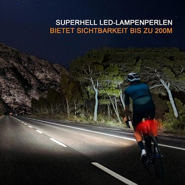 Owleye: комплект велоліхтарів на сонячній енергії, USB-зарядка (Type-C), StVZO, передній + задній ліхтар LED