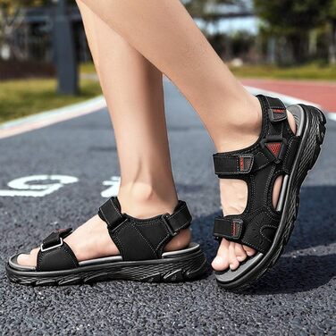 Чоловічі трекінгові сандалії Lvptsh для активного відпочинку та походів, чорні (43 EU)