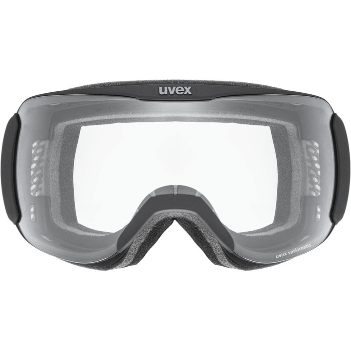 Гірськолижна маска Uvex Downhill 2100 Vp X, унісекс, чорна, фотохромна, поляризаційна, універсальний розмір