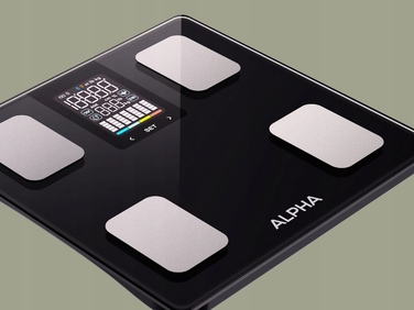 Електронні ваги для ванної Alpha — Аналітичні, з BMI та додатком українською