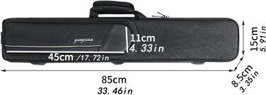 Чохол для бильярдної кулі (кия) з оксфордської тканини, чорний. Зручний для зберігання та перенесення кия для більярдного столу. Підходить для клубів та дому.