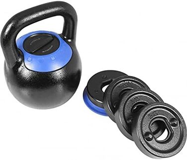 Регульована гиря GORILLA SPORTS 16 або 24 кг, чавунна, для силових тренувань