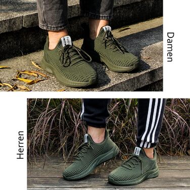 Кросівки Feethit для чоловіків: спортивні, для бігу, зручні, підошва з гуми, дихаючі, армійного кольору, розмір 41 EU