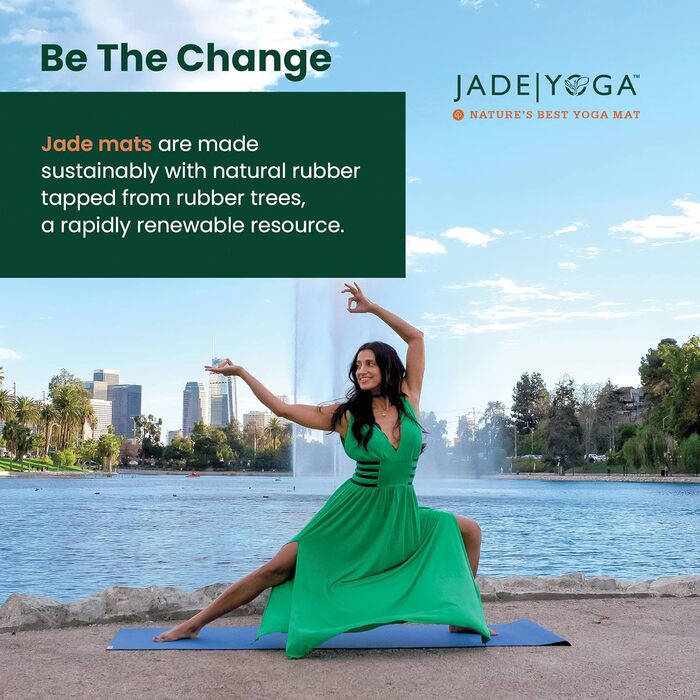 Йога-мат Jade Yoga Voyager 1,6 мм, оливковий, для подорожей