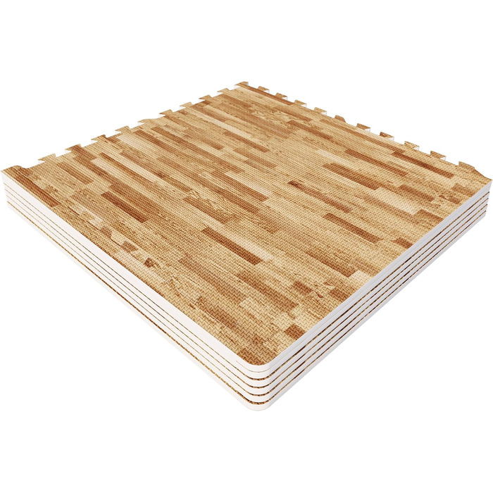 GORILLA SPORTS® Захисні мати EVA, 6 шт, 60x60x1,2 см, протиковзкі, для фітнесу, підлоги, басейну, пазлові, з 12 краями, вибір кольору