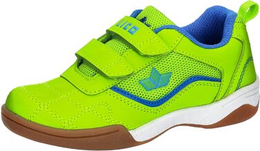 Дитячі спортивні залатно-розстібні кросівки Lico Sloan (34 EU, блакитний, лимонний)