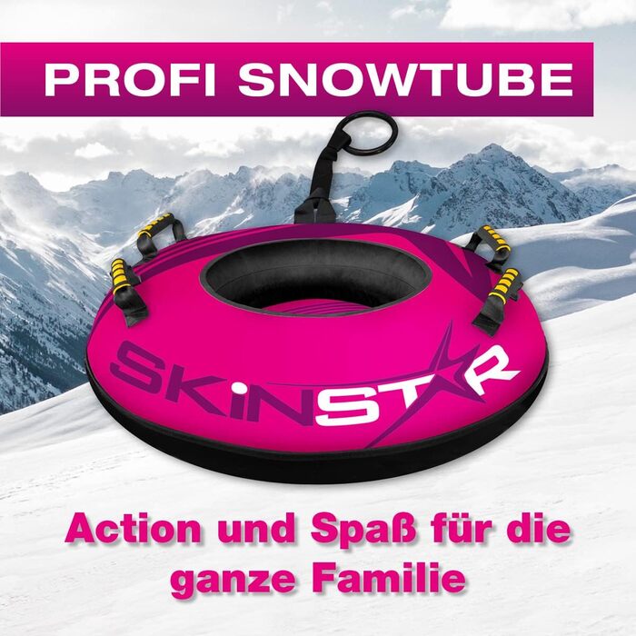 Труба для катання Snow Tube SkinStar Profi Ø100 см (Рожево-фіолетовий)