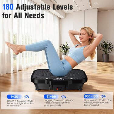 Платформа для вібраційного масажу та тренувань, 180 швидкостей, Power Shaping, до 150 кг