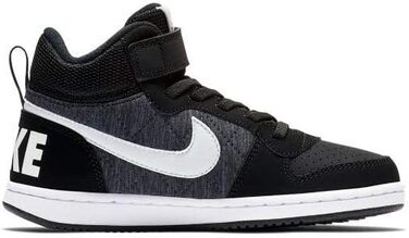 Дитячі кросівки Nike Court Borough Mid SE PSV, 28.5 EU, чорний/платина/сірий/білий