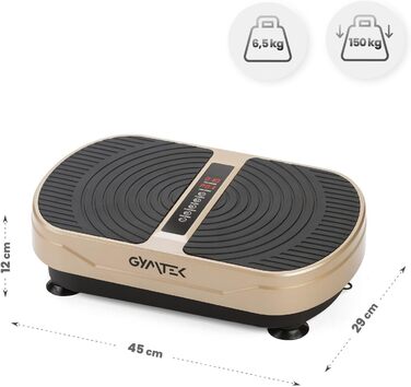 Платформа вібраційна Gymtek Gold XP300 для дому – 99 рівнів, 5 програм, Touchscreen. Для схуднення, спалювання жиру та нарощування м'язів.