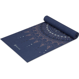 Йогамат Gaiam, 6 мм, антиковзка, для йоги, пілатесу та фітнесу, 172 x 61 x 6 мм