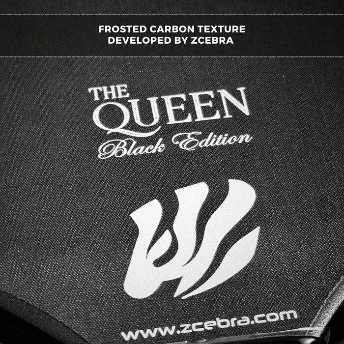 Zcebra Pickleball The Queen — падельна ракетка з чистого карбону T700, 16 мм, термоформована, сертифікована для Pickleball у США, чорна