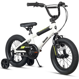 Дитячий велосипед AVASTA BMX 12/14/16 дюймів з бічними колесами та підніжкою, для хлопчиків і дівчаток 1-8 років, різнокольоровий