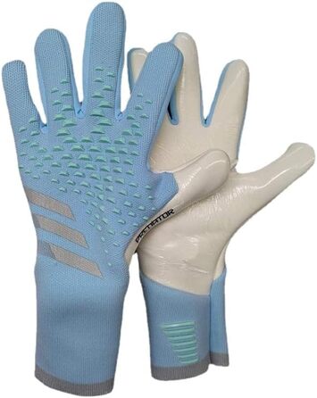 Воротарські рукавички PLbSe: міцний хват, неслизькі, дихаючі, для дорослих та дітей (блакитні, розмір 7)