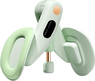 Тренер для впрас для тазового дна для жінок, обладнання для тренування тазового дна, безпечний обертання на 360°, плавне регулювання ваги 7-16 кг, обладнання для фітнесу для дому, зелений, без лічильника