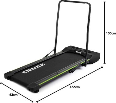 Бігова доріжка ZIPRO Lite для дому, складана, компактна, для ходьби та бігу (1-6 км/год), Walking Pad під стіл, макс. вага 110 кг, легке зберігання, швидке складання