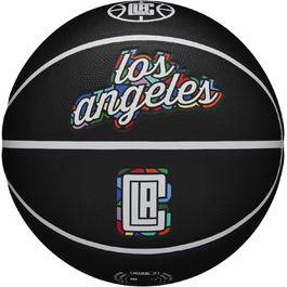 Баскетбольний м'яч Wilson NBA Team City Los Angeles Clippers, розмір 7, унісекс, чорний