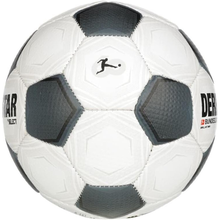 М'яч для футболу Derbystar Bundesliga Brillant Mini (білий/чорний/сірий)