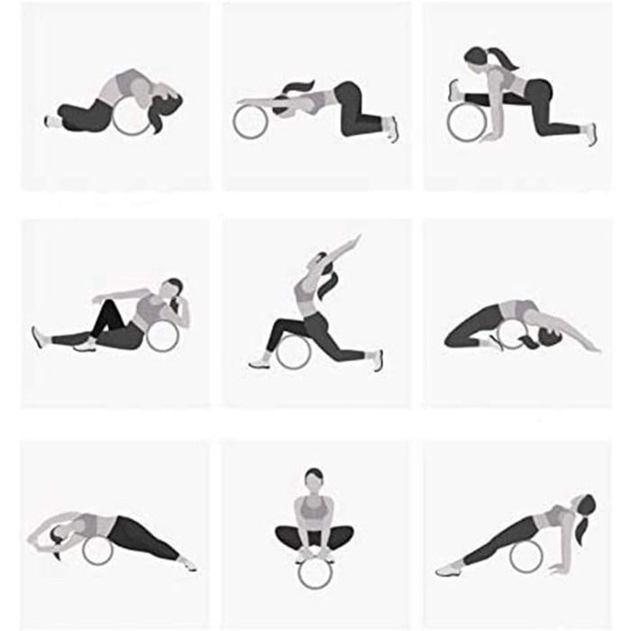 Колесо для йоги Exogio 33см: Pilates, гімнастика, стретчинг, корекція постави