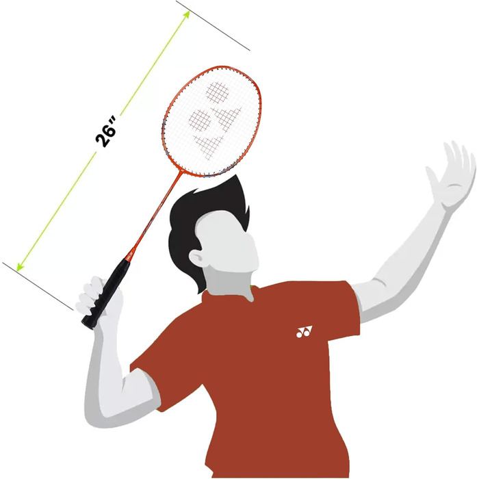 Бадмінтонна ракетка YONEX Nanoray 72, легка, 5U G4, ізометрична, неонова помаранчева, нанометричний карбон, X-FULLERENE, Aero + коробчаста рама, Solid Feel Core, інтегроване T-з'єднання, розроблена в Китаї