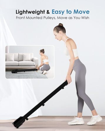 Тренажер для ходьби HomeFitnessCode Walking Pad з нахилом - біговий килимок для дому та офісу, чорний