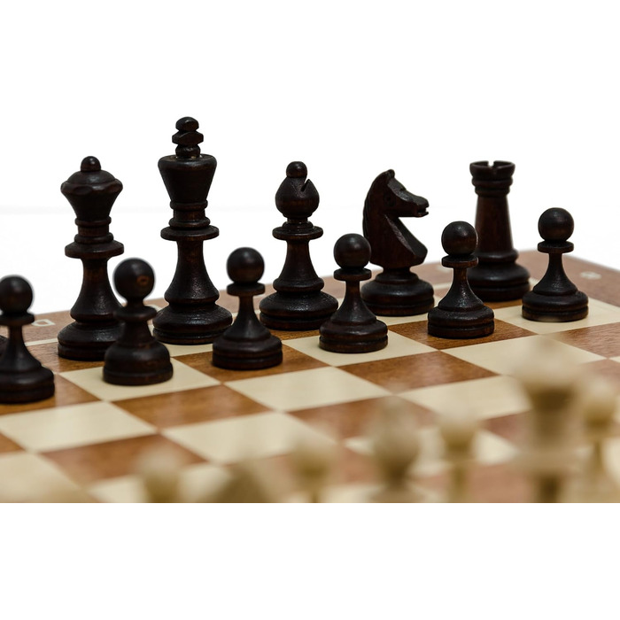 Професійний шаховий набір Master Of Chess №3, дерев'яна інкрустована дошка 35 см, фігури Стаунтон, для турнірів
