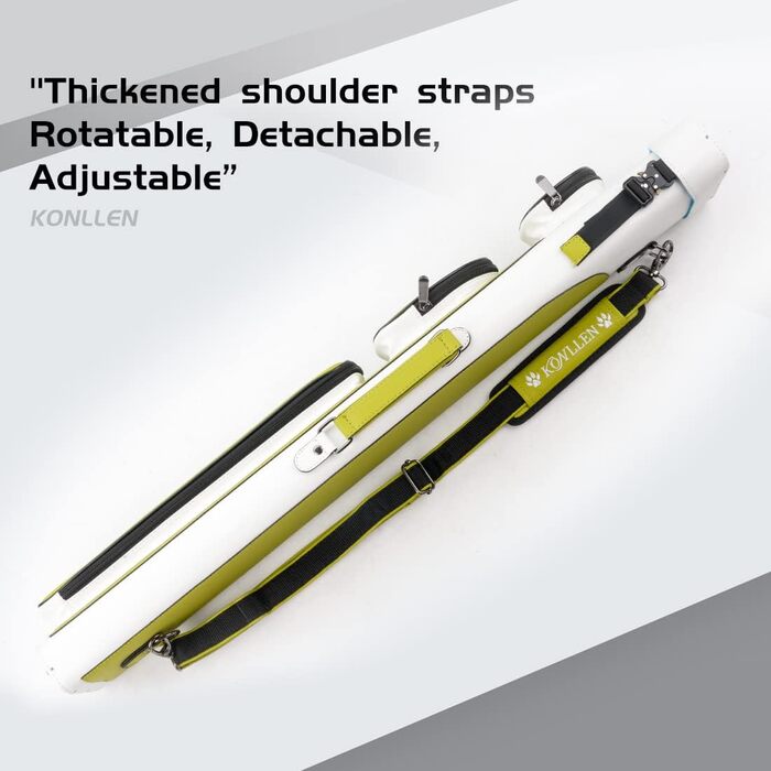 Чохол для більярдних куль KONLLEN 6-лунковий ручної роботи, 2 кийки, 4 аксесуари, 6 кольорів, трав'яно-зелений