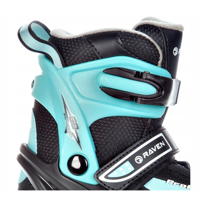 Регульовані ролики RAVEN Profession Black/Mint, розмір 38-42