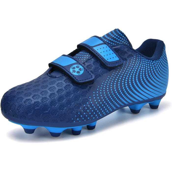 Дитячі футбольні бутси для хлопчиків та дівчаток, низькі, для тренувань та занять спорту на відкритому повітрі, унісекс, розмір 28-37, блакитні