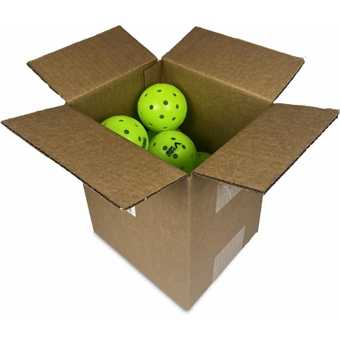 М'яч для піклболу Vulcan VPRO Flight Outdoor – офіційний м'яч PPA Tour, жовтого кольору, 12 шт.