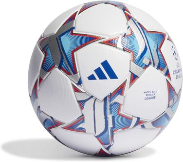 Футбольний м'яч Adidas UEFA Champions League, репліка, розмір 5, білий, сертифікат FIFA, унісекс