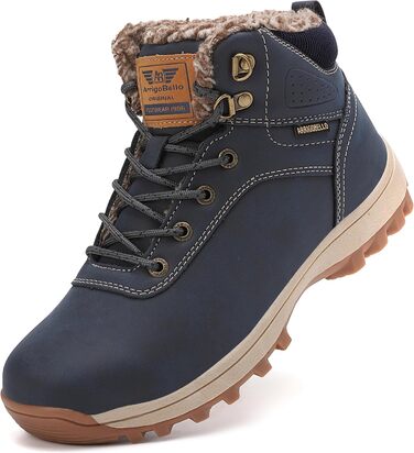 Зимові черевики Arrigo Bello для жінок та чоловіків, утеплені, непромокаючі, антиковзаючі, синього кольору, розмір 36-46