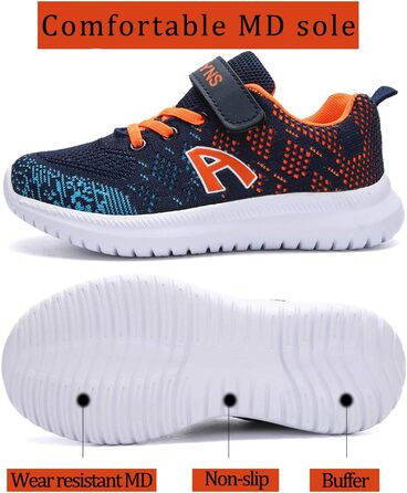 Дитячі кросівки для занять спортом та активного відпочинку. Унісекс, розмір 37 EU, блакитні