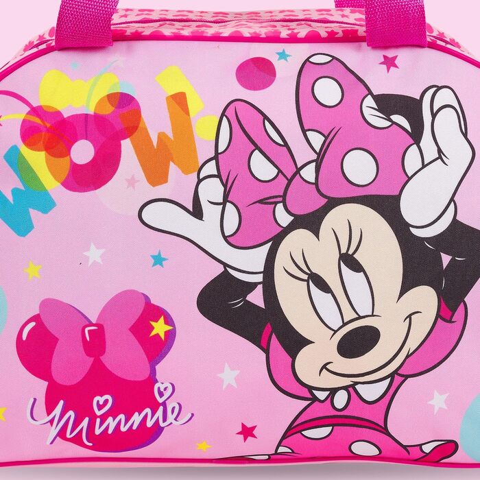 Дитяча спортивна сумка PERLETTI Minnie Mouse, водонепроникна, рожева, для дівчаток, басейн, садок, 42x28x21 см