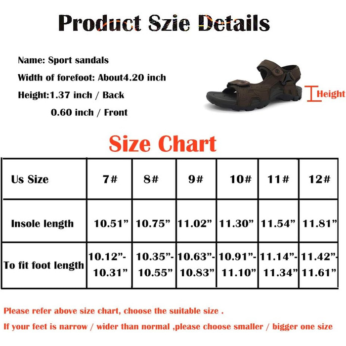 Чоловічі сандалі HEVA шкіряні для активного відпочинку, спорту, трекінгу та походів 43 EU коричневі