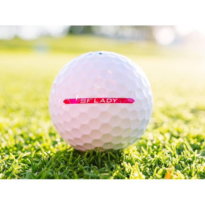 Гольф-м'яч Srixon Soft Feel Lady 8 & 9 для жінок | Низька компресія, простий високий старт | М'яка текстура | Ідеально для помірних замахів та підвищеної точності | Білий (SOFT FEEL LADY8, Білий)