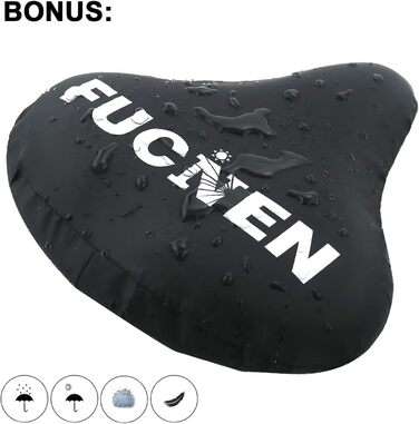 Покриття для велосипедного сидіння Sattelbezug, 27 x 25 см, широке, гелеве, для стаціонарних велосипедів, велотренажерів, спиннингу, з гелевою подушкою, м'яке, небесно-блакитне